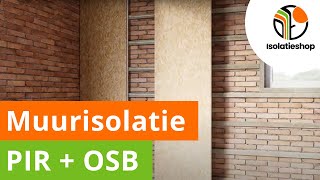 Zelf een buitenmuur isoleren van binnenuit  muur isolatie met PIROSB  De Isolatieshop [upl. by Aehtela392]