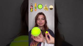 Big or Small challenge 😂 Gummy soda bottle or candy tennis ball 🧐 shorts Best video by Hmelkofm [upl. by Dlnaod]