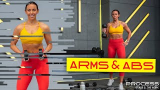 40 Minute Chiseled Arms amp Abs Workout  WORK  Day 2 [upl. by Oiramal]