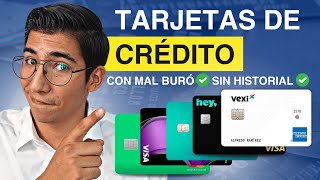 5 Tarjetas de Crédito que SIEMPRE APRUEBAN  Sin Importar tu Historial [upl. by Eahsan]