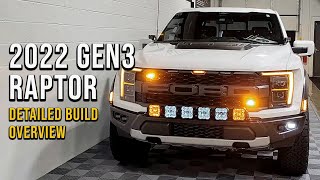 2022 Gen3 Ford Raptor 35 Emergency Lights Detailed Build Overview [upl. by Milla]