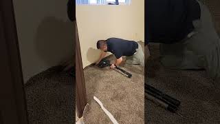 Carpet power stretcher made simple [upl. by Nylsor]