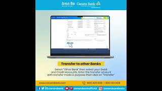 Canara Bank  Fund Transfer Tutorial to other banks [upl. by Ruthi]