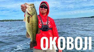 Lake Okoboji Iowa  Finesse Fishing in Ultra Clear Water [upl. by Osnofledi]