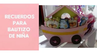 12 Ideas de recuerdos para bautizo de niña 💕 [upl. by Eisac951]