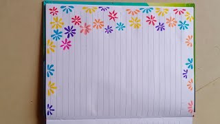 Personal diary decoration idea Part2Simple way to decorate your diary pagesJournal writing [upl. by Moffit]