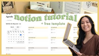 how to use notion 💻💡 notion setup tutorial  free template [upl. by Greenstein912]