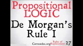 De Morgans Rule Part I [upl. by Mauchi]