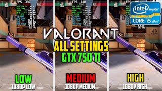 Valorant 2024  GTX 750 Ti  1080p All Settings  i5 4460  16GB RAM [upl. by Calli]