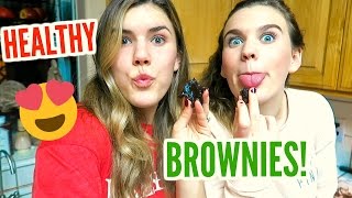 HOW TO MAKE HEALTHY BROWNIES Vlogmas Day 14 [upl. by Hooke678]