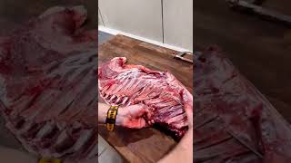 Brystet fra dådyr udbening  breast from fallow deer deboning🍀🦌 [upl. by Gunner777]