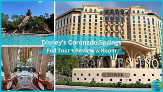 Disneys Coronado Springs Resort  Full Tour  Review with Standard Room [upl. by Leddy]