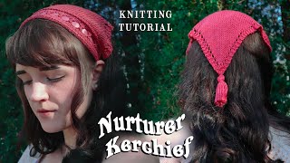 Nurturer Kerchief 🌱  knitting pattern  tutorial [upl. by Ydennek543]