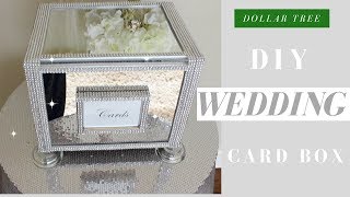 DIY Wedding Card Box  Dollar Tree Bling Wedding Card Box [upl. by Gabbert]