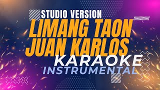 Limang Taon  Juan Karlos Karaoke Studio Version [upl. by Elicec]