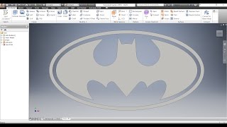 ✅ Autodesk Inventor  Batman Logo  Part 22 [upl. by Nywled]