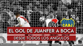 El GOL de JUANFER QUINTERO a BOCA  DESDE TODOS los ÁNGULOS [upl. by Rothschild]