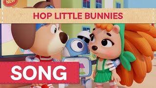 Hop Little Bunny Hop Hop Hop Song  Songs for Kids  Woof and Joy  FabApp [upl. by Ettelrats]