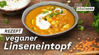 Rezept für Linseneintopf schnelles amp veganes Abendessen  AOK [upl. by Metzger693]