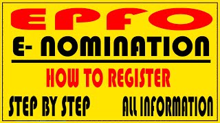 How to Fill E Nomination in Epfo  UNA Activation  Step By Step [upl. by Annoek549]