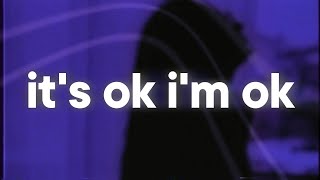 Tate McRae  Its ok Im ok 💘 slowed amp reverb [upl. by Gudrin]