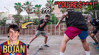 Bojan Disguised As Cameraman And Challenged Street Footballers PRANK [upl. by Lias]