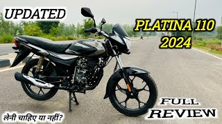 Bajaj Platina 110 Full Review  Bajaj Platina 110 Bike Mileage  Features  Platina vs Splender [upl. by Novehs]