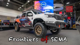 All Nissan Frontiers At The SEMA Show  You Have To See These [upl. by Kane651]