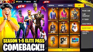 Free Fire New Elite Pass Season 11 Full Items New Emote Costumes and More Unlocked  Sooneeta [upl. by Jovitta]