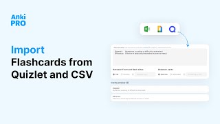 📄 Import Flashcards from CSV and Quizlet  Anki Pro [upl. by Enitsua629]