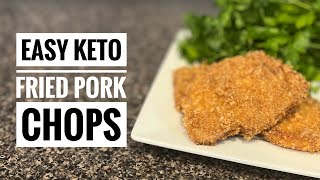 Irresistible Easy Keto Fried Pork Chops [upl. by Renruojos748]