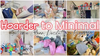 NEW EXTREME KONMARI DECLUTTER ORGANIZE  CLEAN WITH ME MESSY TO MINIMAL HOME PART 5 [upl. by Nonnairb]