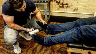 PLANTAR FASCIITIS Chiropractic Adjustment with YStrap by Dr Joseph Cipriano [upl. by Downs]