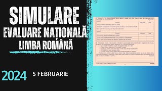 Rezolvare simulare EN limba și literatura română 5 februarie 2024 [upl. by Bethany494]