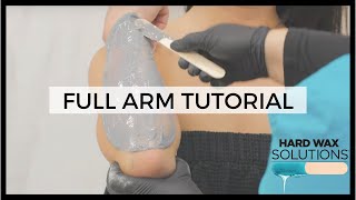 Full Arm amp Underarm Waxing Tutorial w Hard Wax [upl. by Allerym]