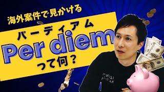 【Per diem】パーディアムって何？ [upl. by Thessa907]