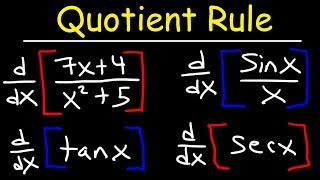 Quotient Rule For Derivatives [upl. by Aiuqenehs998]