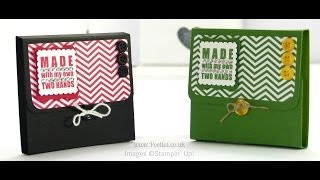 Post It Pouches in School Colours Tutorial [upl. by Adahs]