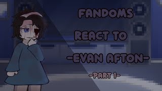 Fandoms react to each other  Evan Afton  115  🇺🇲🇹🇷 NO PART 2 😣 [upl. by Wiedmann]