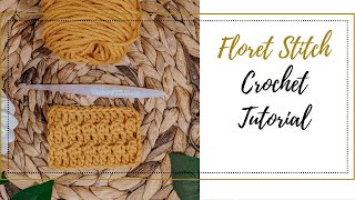 How to Crochet Floret Stitch  Step by Step Tutorial  FREE Cute amp Easy Headband Crochet Pattern [upl. by Storm]