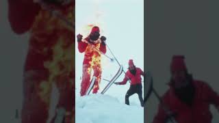 Legendary Man on Fire Skiing Off a Cliff Footage  Warren Miller Entertainment [upl. by Apthorp]