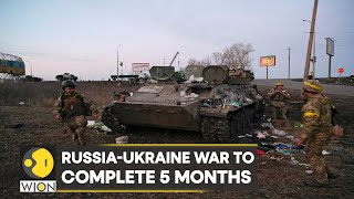 RussiaUkraine war to complete 5 months Moscow strikes the Ukrainian city of Dnipro  WION [upl. by Nalat12]