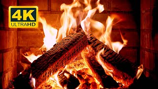 🔥 FIREPLACE 4K 12 HOURS Cozy Fireplace with Crackling Fire Sounds Fireplace 4K UHD 60FPS [upl. by Thisbe]