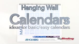 Hanging Wall Calendars  Ideas for Basic Calendars [upl. by Odlanier11]