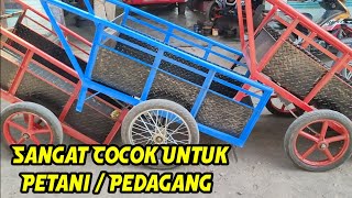 GEROBAK TARIK  GLEDEKAN  Dengan Harga Termurah Cocok Untuk Mengangkut Barang [upl. by Nele]