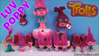 My Poppy Trolls Collection Review PoppyPalooza Dreamworks Series 1 2 3 4 Blind Bags Toy Surprises [upl. by Leuneb]