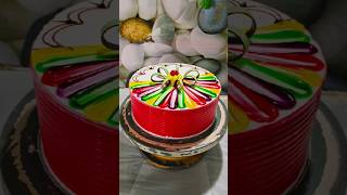 Multi Colour Cake Design  Multi Colour Cake shorts youtubeshorts video [upl. by Drawde]