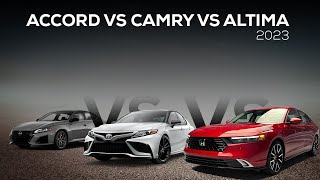 Accord vs Camry vs Altima 2023  Which one should you pick [upl. by Ahseel]