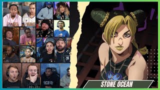 quotENTERING Jolyne Kujoquot Jojo Bizarre Adventure Stone Ocean Episode 01 REACTION MASHUP [upl. by Seravart]