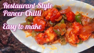 Restaurant Style Paneer Chilli [upl. by Illyes]